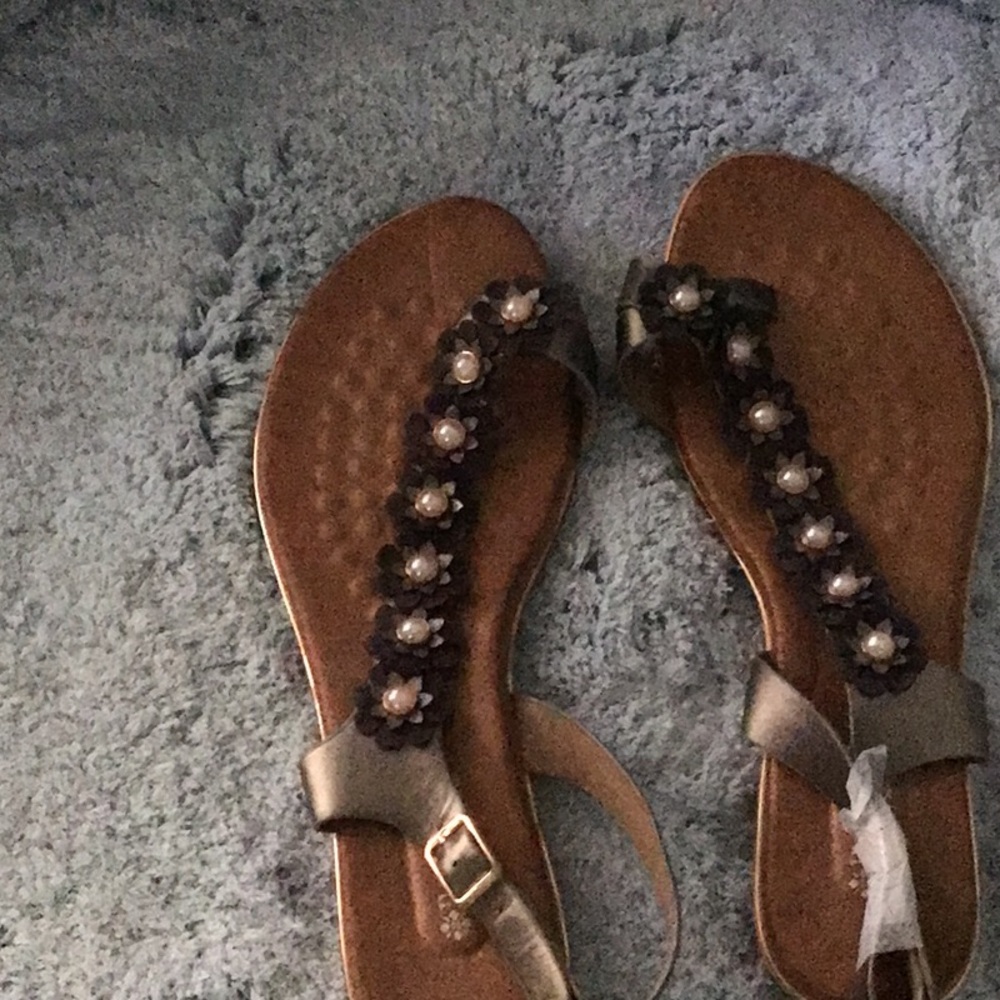 Spring step cushioned footbed sandals size 10